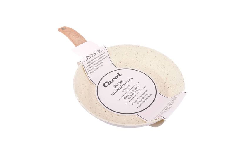 Sarten-Carol-Teflon-Mango-Simil-Marmol-22CM