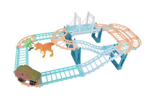 Pista de Auto Dino con Puente