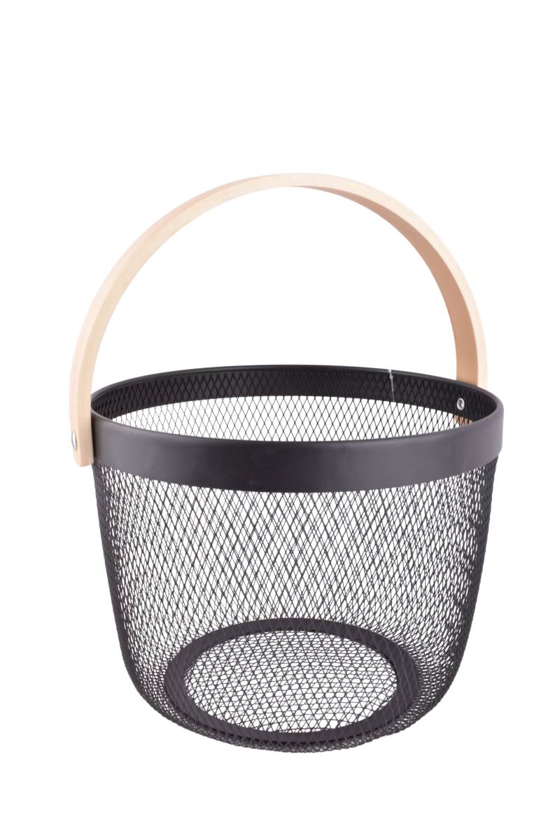 Canasto-Oval-Metal-M-Madera--25X19CM