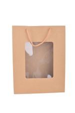 Bolsa-Regalo-24x33x8cm-Marron-con-Visor