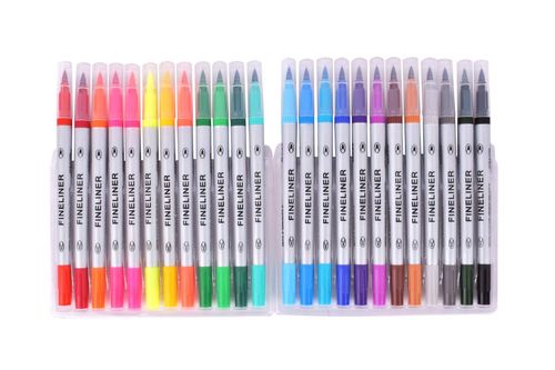 Marcadores Escolares Doble Punta FineLiner 24Pz