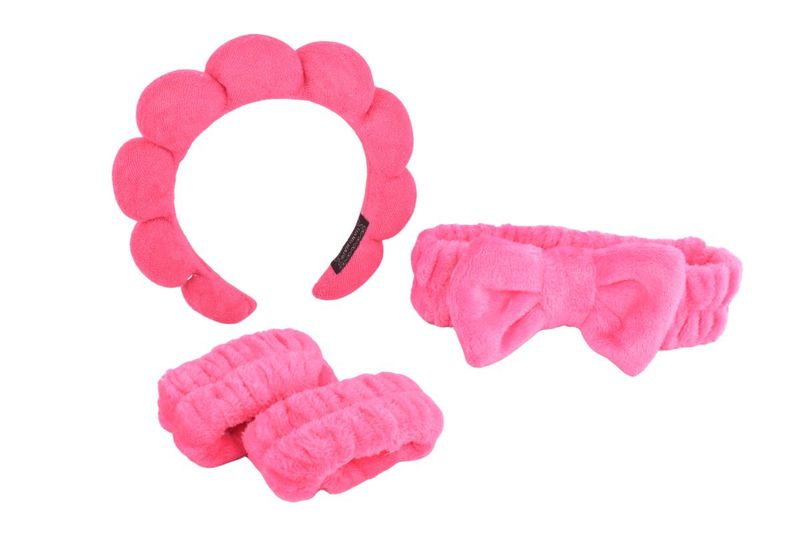 Set-Charm-Beauty-Vinchas-Skin-Care-Muñequeras--4Pz