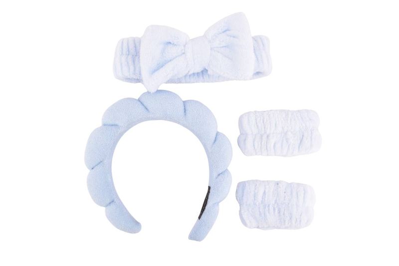 Set-Charm-Beauty-Vinchas-Skin-Care-Muñequeras--4Pz