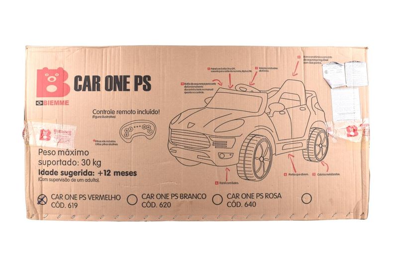 Auto-a-Bateria-Biemme-Car-One-Rojo-12V-Radio-Conrol