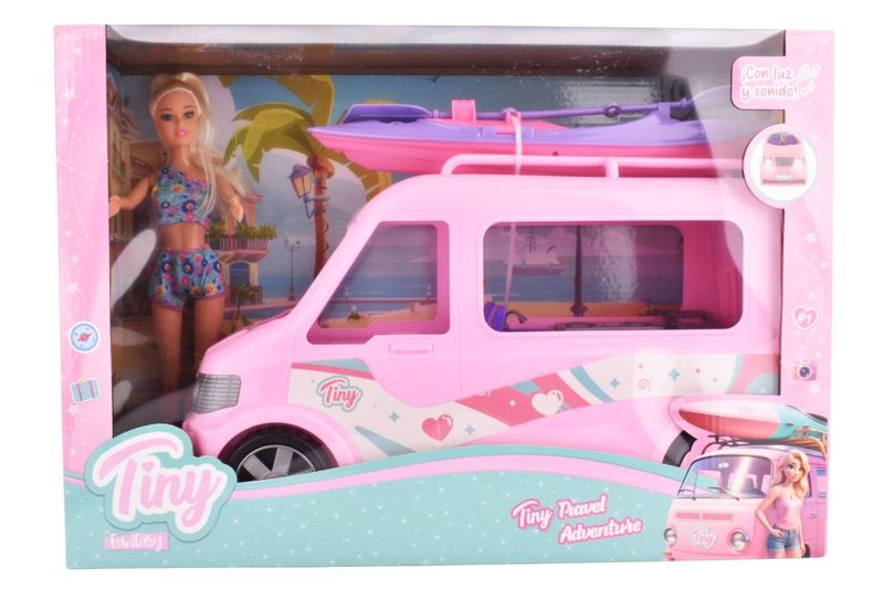 Muñeca-Tiny-con-Camioneta-Viajera