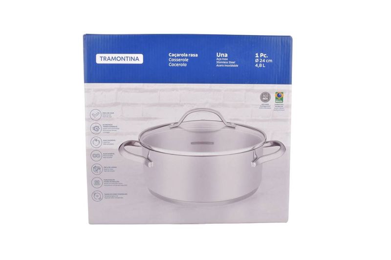 Cacerola-Tramontina-Acero-Inoxidable-c-Asa-24CM
