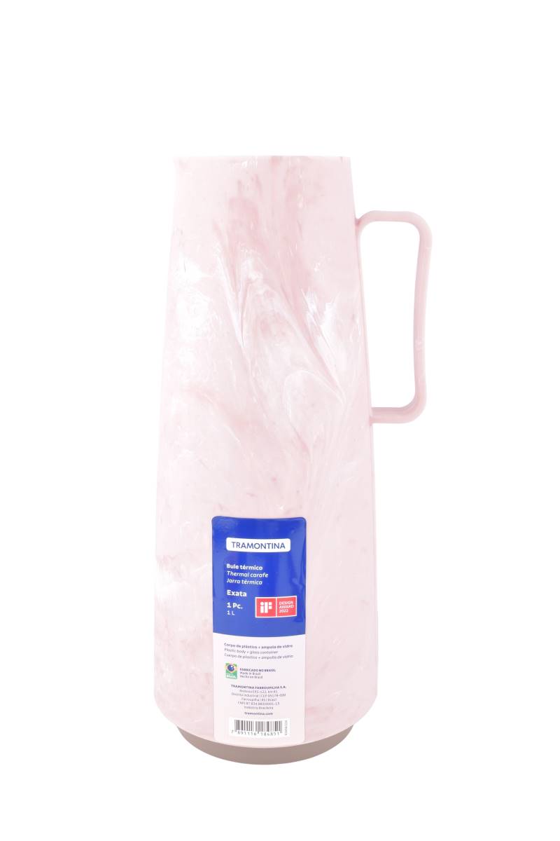 Jarra-Tramontina-Termica-Exata-Decorada-Rosa-1L