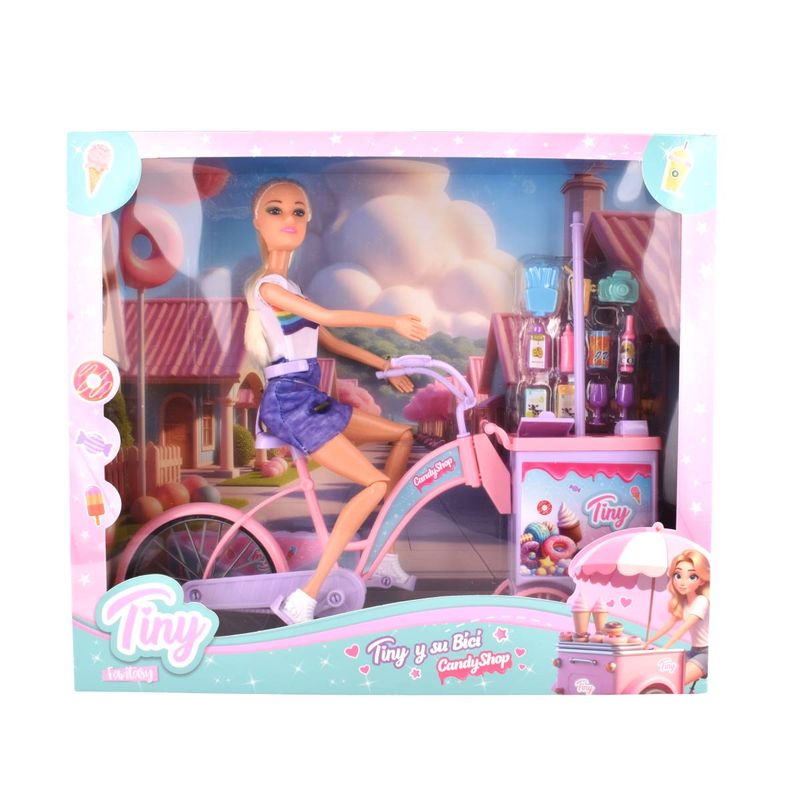 Muñeca-Tiny-con-Bicicleta-Candy