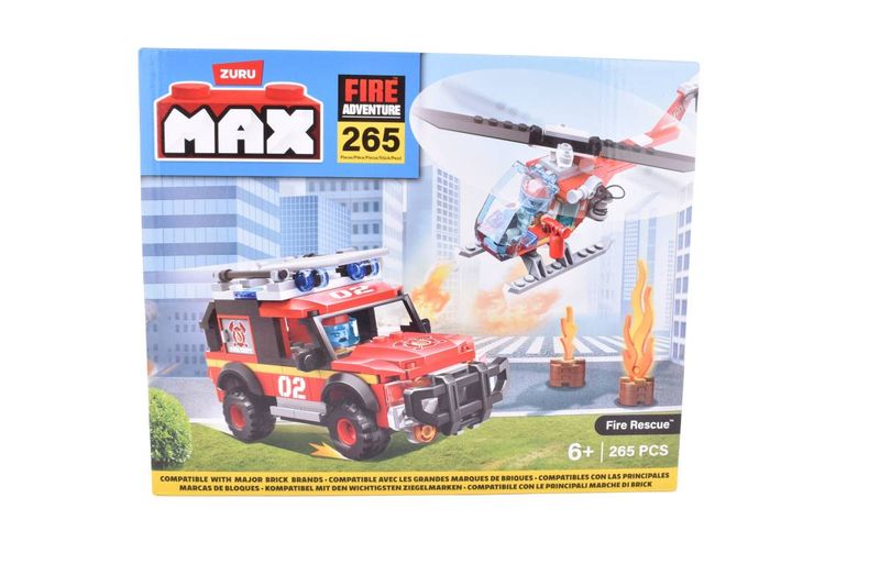 Bloques-Max-City-Bomberos-Set-Zuru--265Pz