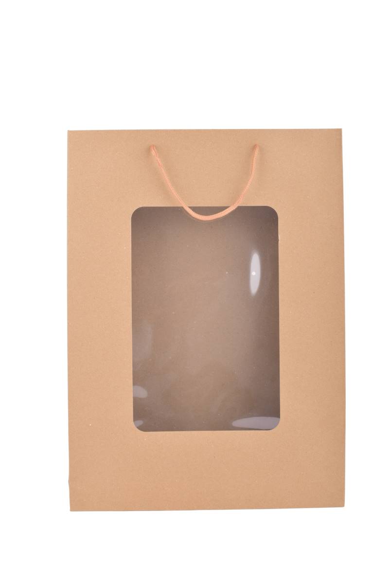 Bolsa-Regalo-31x42x10cm-Marron-c-Visor