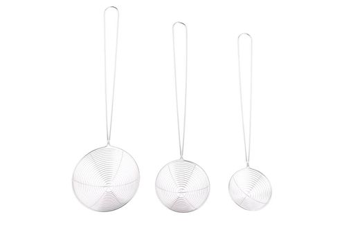 Coladores Araña 6.5/8/10CM de Acero 3Pz