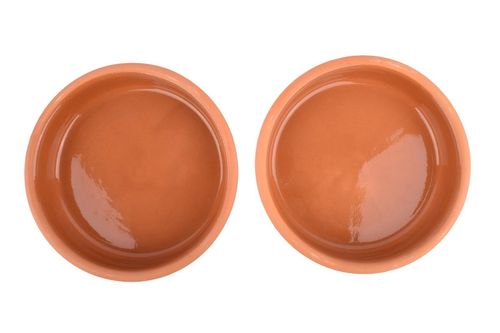 Set Cazuelas Terracota Marrones 14CM 2Un