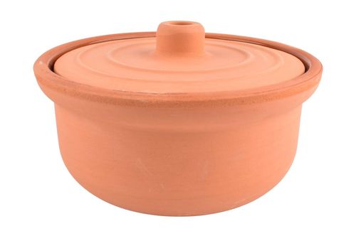 Cacerola Terracota Marrón con Tapa 22CM