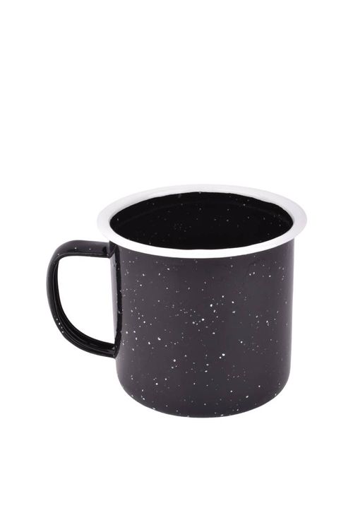 Jarro Enlozado Negro con Puntitos 8CM