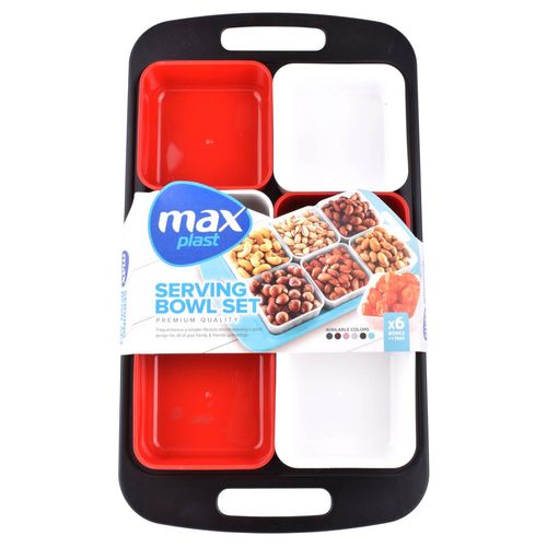 Copetinero Max plast 6 Bowls + Bandeja
