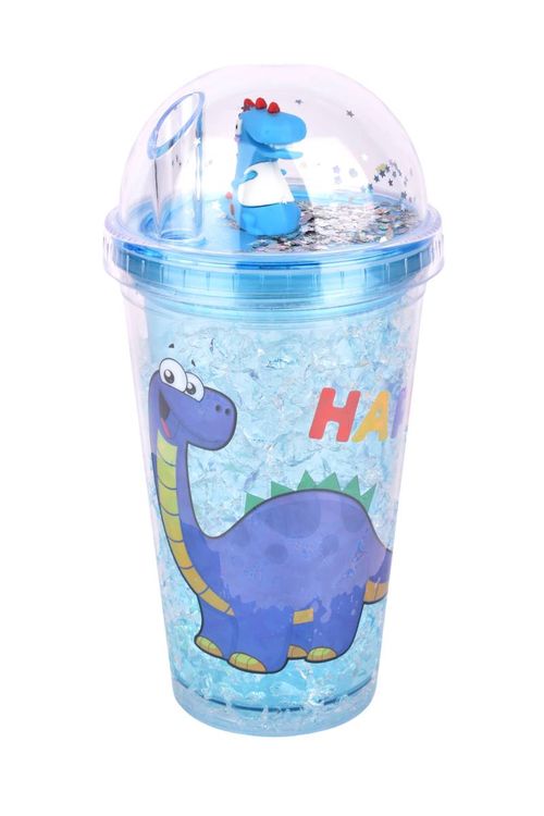 Vaso Acrilico con Sorbete Glitter 450ML