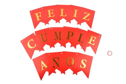 Cartel Feliz Cumpleaños 12x17cm