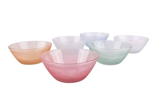Compoteras Vidrio 12x6cm Color 6Pz