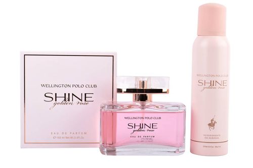 Edp de Parfum Shine Golden Rose + Deo + Tote Regal