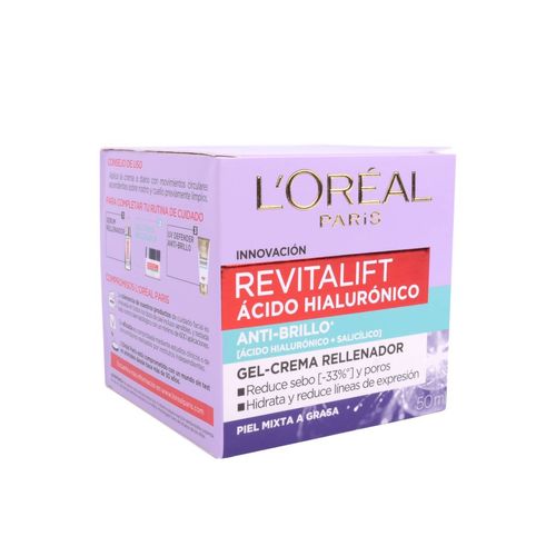 Crema L'oréal Gel Revitalif Hialuronico 50ML