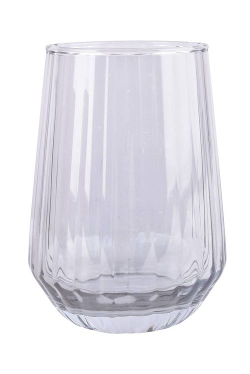 Vasos Deliglass Rayado Gris 390ML 6Un