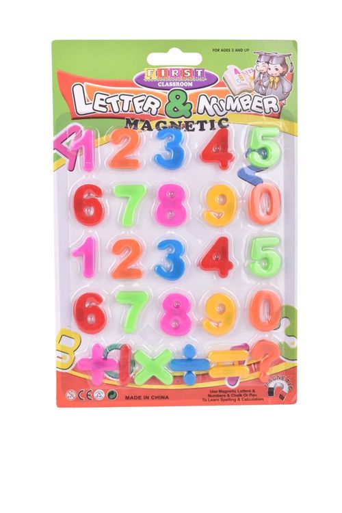 Números Didácticos con Imán Blister