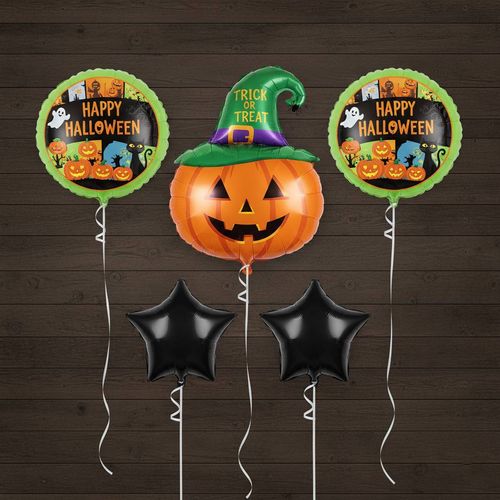 Globos Hallowwen Varios Diseños 5Pz
