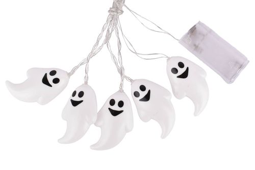Adorno Hallowen Luces Fantasma Pila