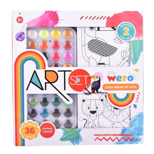 Set Didáctico Wero Art Acuarelas mas Batidores