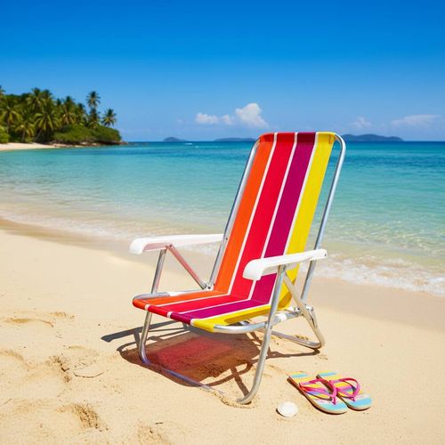 Silla Playera Botafogo Aluminio 4 Posiciones