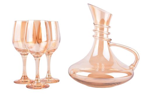 Decantador Set + 6 Vasos Cobre 400ml 2.3L