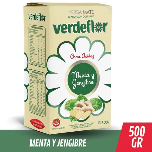 Yerba Verdeflor Menta con Jengibre 500G