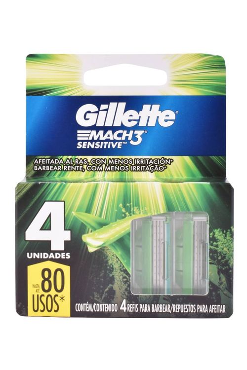 Cartuchos Mach3 Sensitive 4