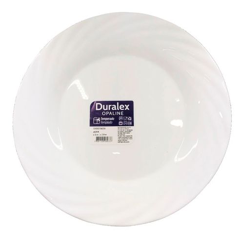 Plato Nadir Playo Jazmín Vidrio Templado