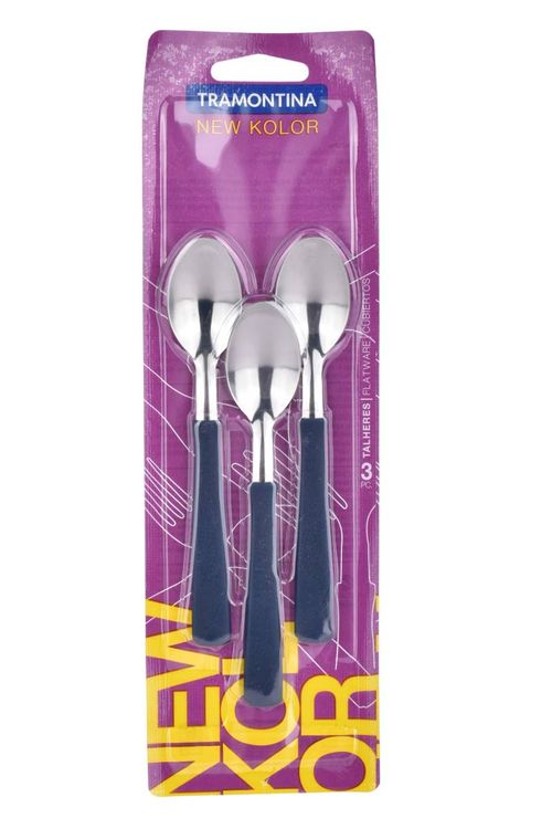Cucharas Tramontina para Té New Color Azul 3