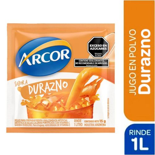 Jugo Arcor en Polvo Durazno 15G