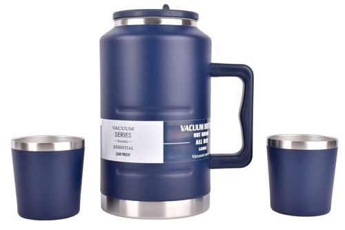 Bidón Acero+Sorbete+2 Vasos Térmicos