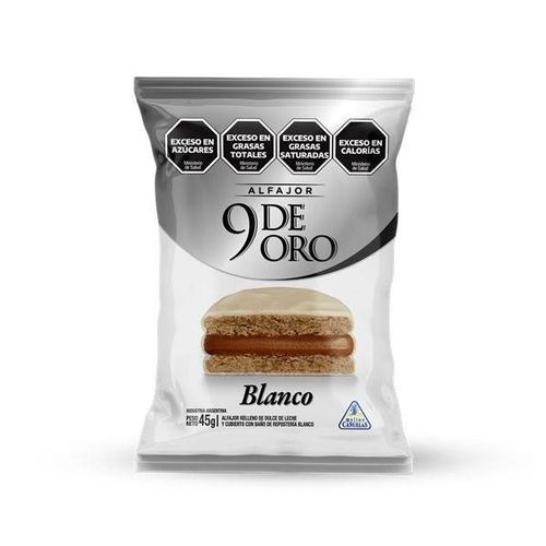 Alfajor 9 de Oro Blanco 45G