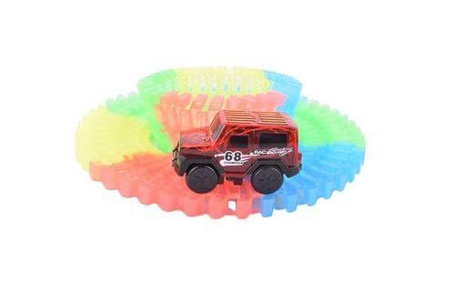 Pista de Color con Luz + Autito 80Pz