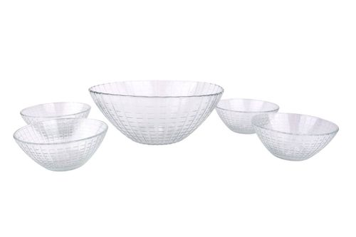 Set Durax Compoteras + Ensaladera Firenz 5Pz