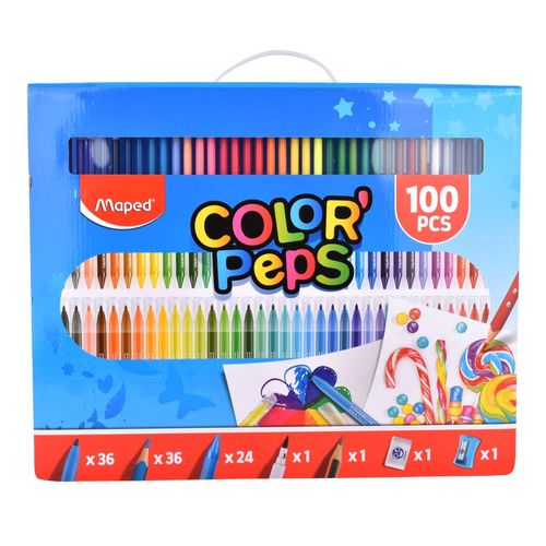 Kit Maped Coloreo Estuche 100Pz