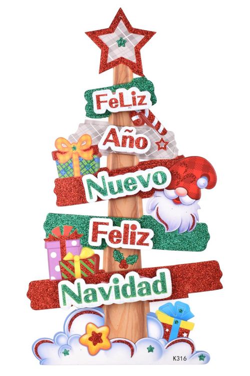 Arbol Navideño para Colgar 40x20CM