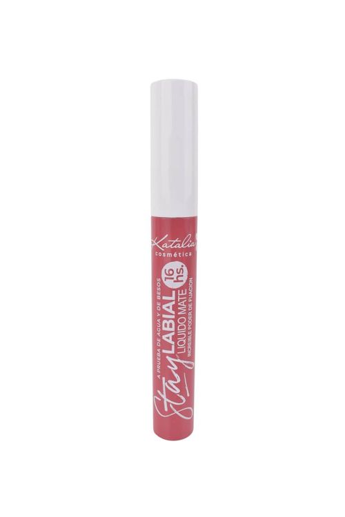 Labial Líquido Katalia St Mate Rosa Intenso 16Hs