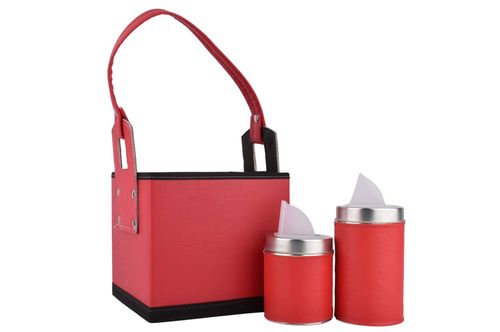 Canasta Matera Cuadrada Clásica+Latas 2Pz