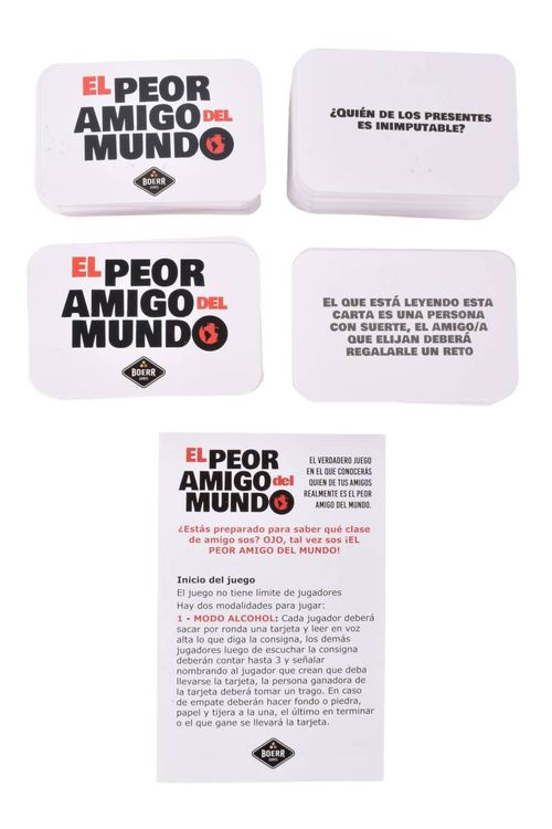 Juego de Mesa Boerr El Peor Amigo del Mundo