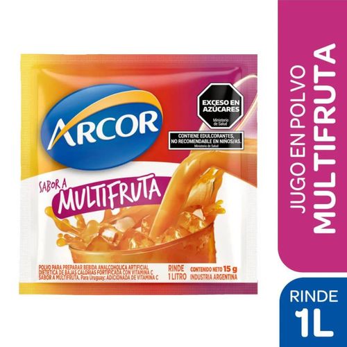 Jugo Arcor en Polvo Multifruta 15G