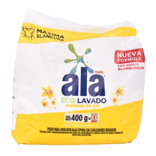 Jabón Polvo Ala Mañana Soleada Matic 400G