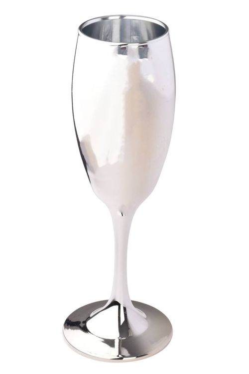 Copas Champagne Plateada en Estuche 170ML 6Un