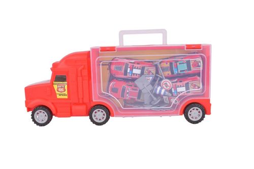 Camión con Autitos a Fricción 16Pz