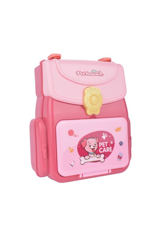 Mochila Carro con Mascota y Accesorios 18Pz